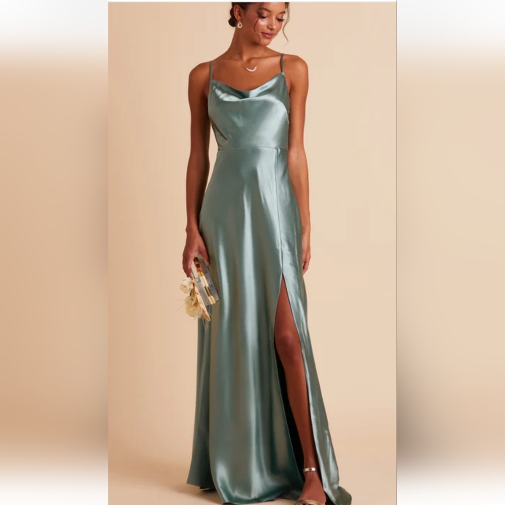 Birdy Grey Satin Lisa Sea Glass Dress